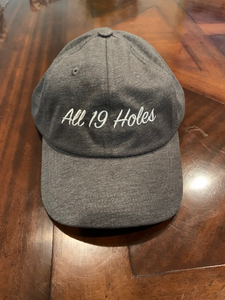Script All 19 holes hat  (one size)